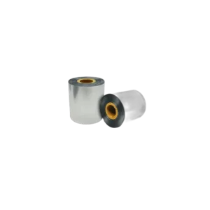 Cinta ribbon cera 300mts color plata y dorado